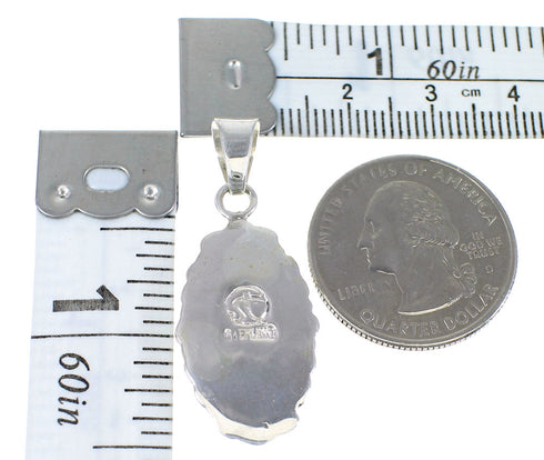 Turquoise Opal Silver Southwestern Pendant YX77629